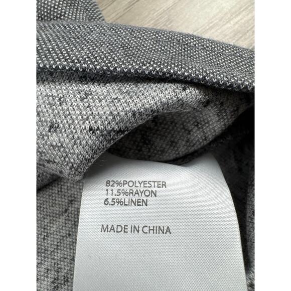 Fairlane Phillip Double-Faced Pique Ribbed Crew T-Shirt Grey Medium - Picture 6 of 6